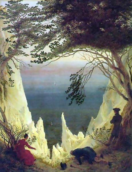 Caspar David Friedrich Chalk cliffs on Rugen by Caspar David Friedrich Germany oil painting art